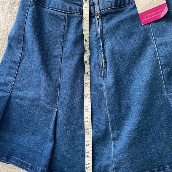 NWT-SO Denim Junior High Rise Tennis Skirt, Size: 5/ 27 W - Picture 4 of 5